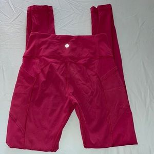 Lululemon Pink Leggings w/ Pocket